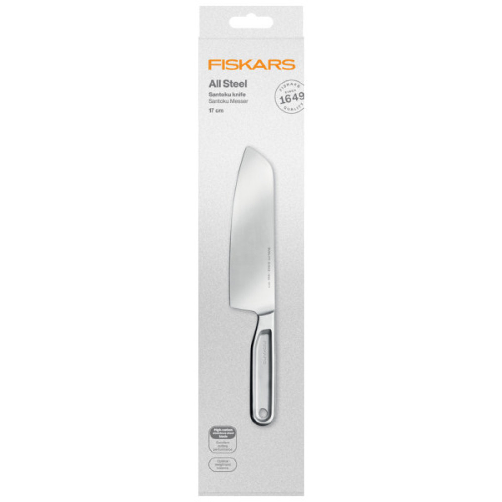 Кухонний ніж Fiskars All Steel Santoku 17 см (1062884)
