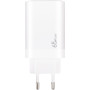 Зарядний пристрій XoKo 2xUSB-C PD65W + 1xUSB QC3.0 GaN white (XK-QC-630)