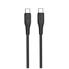 Дата кабель USB-C to USB-C 2.0m 3A 60W textured PVC black ColorWay (CW-CBPDCC095-BK)