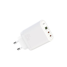 Зарядний пристрій XO 2xUSB-C PD65W + 1xUSB 45W white (СE04-WH)