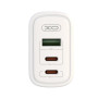 Зарядний пристрій XO 2xUSB-C PD65W + 1xUSB 45W white (СE04-WH) Зарядний пристрій XO 2xUSB-C PD65W + 1xUSB 45W white (СE04-WH)