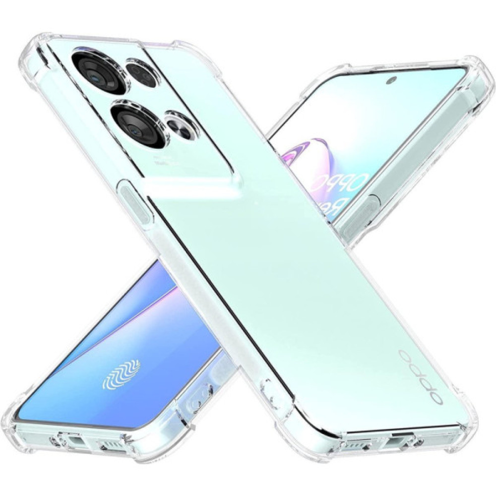Чохол до мобільного телефона BeCover Anti-Shock Oppo Reno8 Clear (709343) Чохол до мобільного телефона BeCover Anti-Shock Oppo Reno8 Clear (709343)