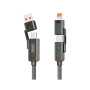 Дата кабель USB 2.0 AM to USB-C + USB 2.0 AM to Lightning 1.0m 60W gray XO (NB275_4-in-1_Gray) Дата кабель USB 2.0 AM to USB-C + USB 2.0 AM to Lightning 1.0m 60W gray XO (NB275_4-in-1_Gray)
