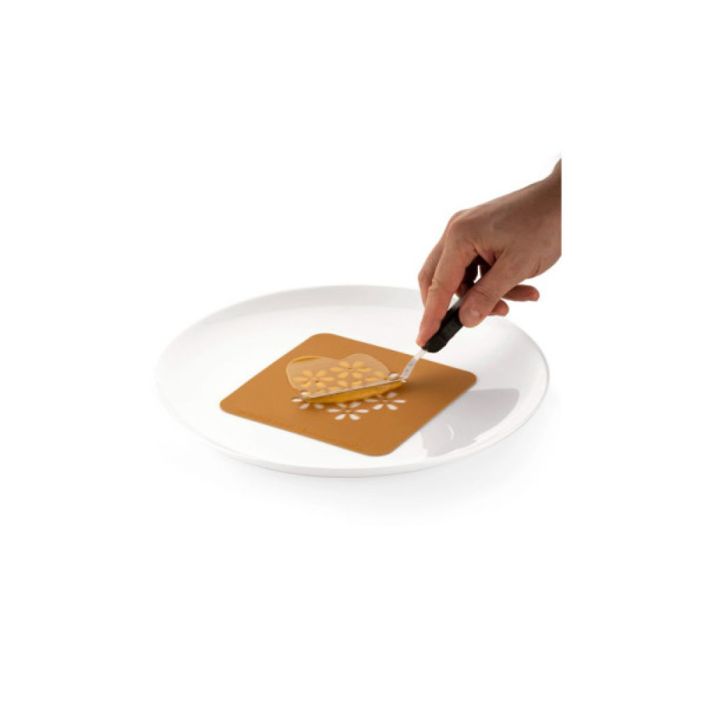 Кондитерський килимок Silikomart для декорування "Сакура" d 100 мм h 1 мм 2 шт (STENCIL SAKURA)