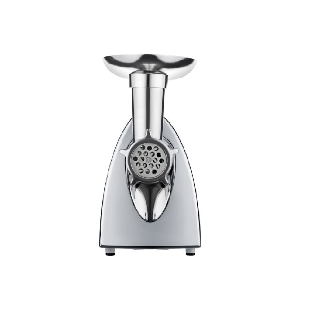 М'ясорубка ARDESTO, 1800Вт, 2кг/хв, 3 решітки, насадка для ковбас, кеббе, томатів, пластик, біло-сріблястий