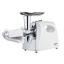 М'ясорубка ARDESTO, 1800Вт, 2кг/хв, 3 решітки, насадка для ковбас, кеббе, томатів, пластик, біло-сріблястий