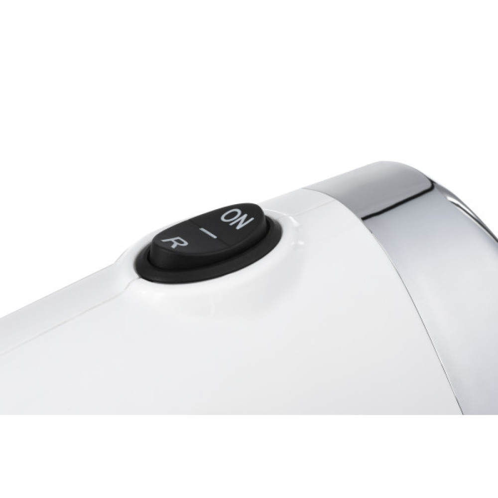 М'ясорубка ARDESTO, 1800Вт, 2кг/хв, 3 решітки, насадка для ковбас, кеббе, томатів, пластик, біло-сріблястий