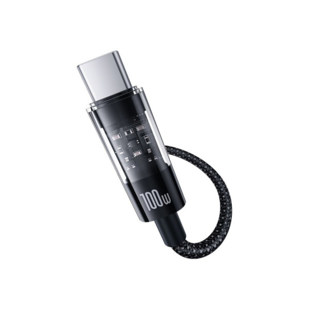 Дата кабель USB-C to USB-C 1.0m 100W black Baseus (1167202)