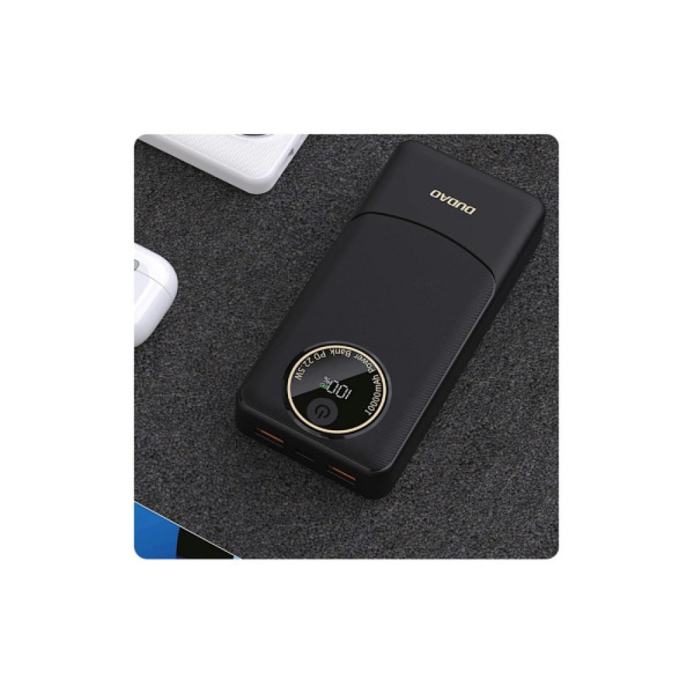 Батарея універсальна Dudao K12Pro 20000mAh PD/22.5W, USB-A, USB-C, Black (6976625333899)
