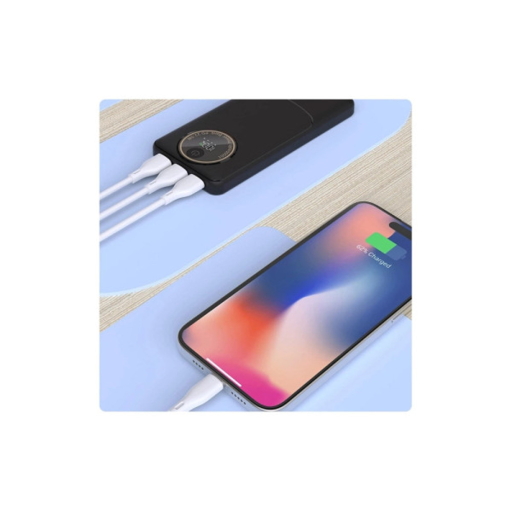 Батарея універсальна Dudao K12Pro 20000mAh PD/22.5W, USB-A, USB-C, Black (6976625333899)