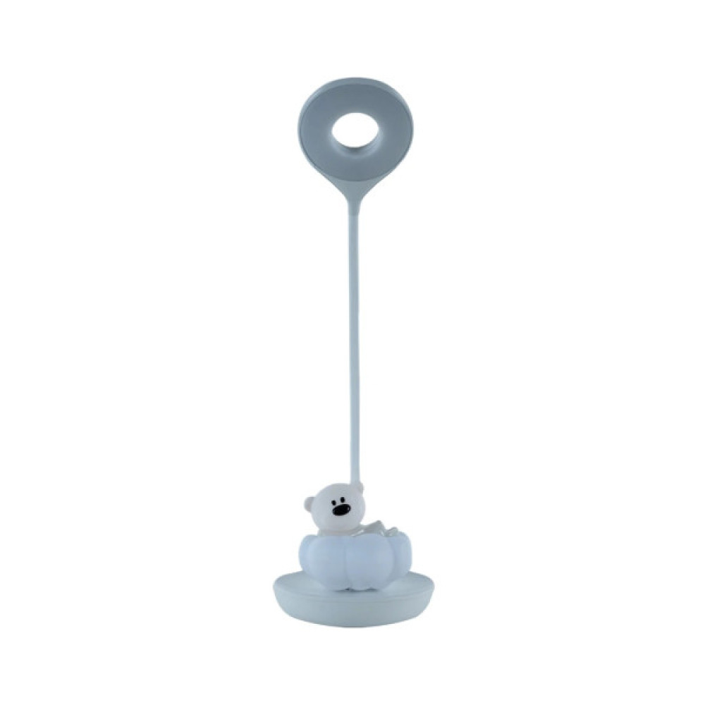 Настільна лампа Kite Cloudy Bear LED з акумулятором, біла (K24-493-2-1)
