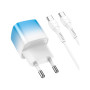 Зарядний пристрій HOCO C101A USB-C PD20W + cable USB-C to USB-C Ice Blue (6931474769398) Зарядний пристрій HOCO C101A USB-C PD20W + cable USB-C to USB-C Ice Blue (6931474769398)