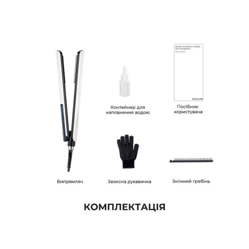 Вирівнювач для волосся Dreame AuraSteam Straight White AA01A (AA01A-WH)
