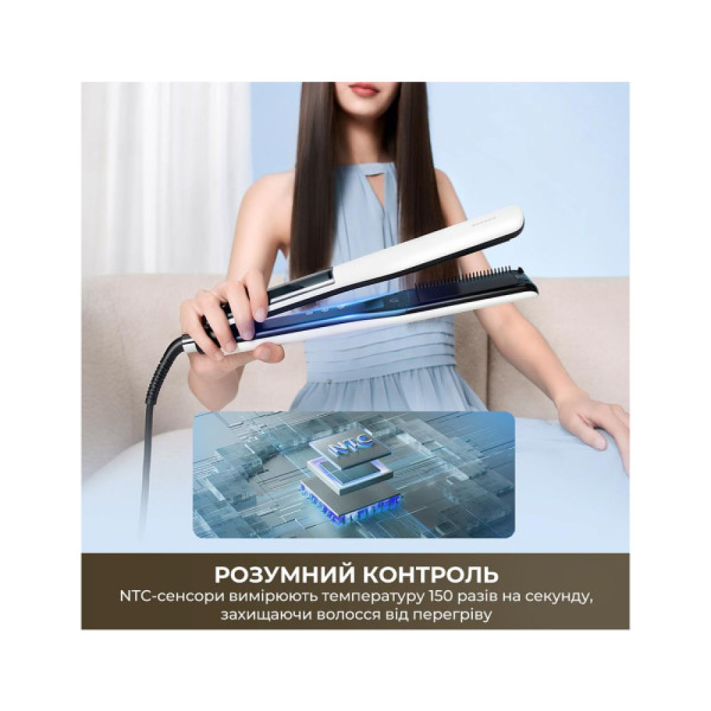 Вирівнювач для волосся Dreame AuraSteam Straight White AA01A (AA01A-WH)