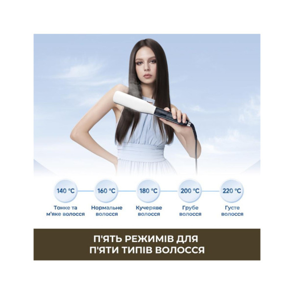 Вирівнювач для волосся Dreame AuraSteam Straight White AA01A (AA01A-WH)