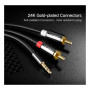 Кабель мультимедійний 3.5mm M to 2xRCA M 3.0m AV116 black Ugreen (10590)
