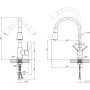 Змішувач Kroner Kuche-C031BLK (CV024338)