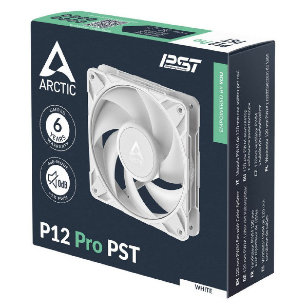 Кулер до корпусу Arctic P12 PRO PST WHITE (ACFAN00308A)