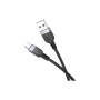 Дата кабель USB 2.0 AM to USB-C 1.0m silicone X109 Energy black HOCO (6942007636247)
