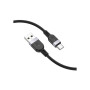 Дата кабель USB 2.0 AM to USB-C 1.0m silicone X109 Energy black HOCO (6942007636247)