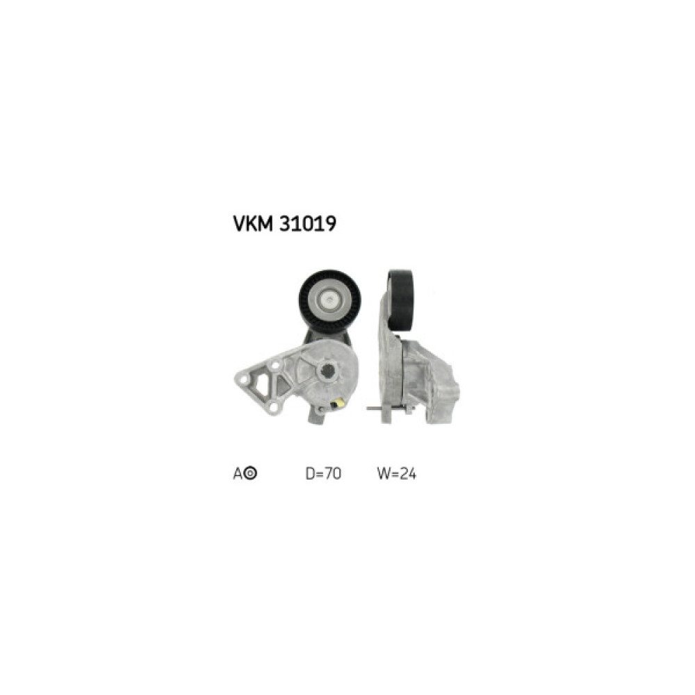 Натягувач ременя з роликом SKF VKM 31019