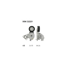 Натягувач ременя з роликом SKF VKM 31019