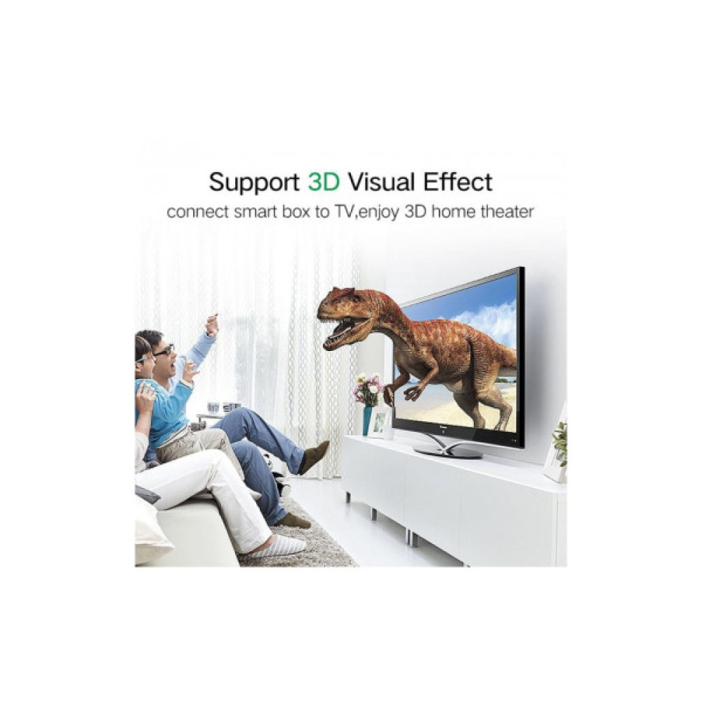 Кабель мультимедійний HDMI M to HDMI M 1.0m black UGREEN (10115)