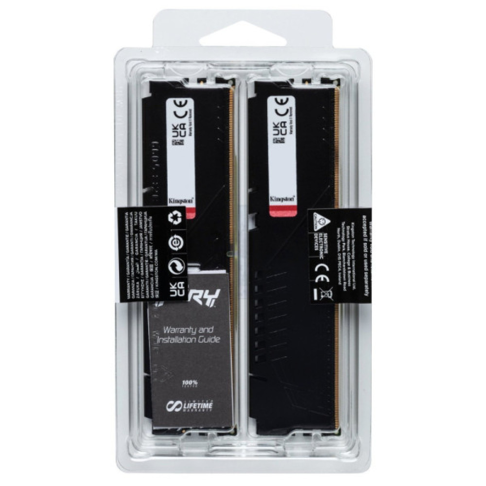 Модуль пам'яті для комп'ютера DDR5 64GB (2x32GB) 5600 MHz Beast EXPO Black Kingston Fury (ex.HyperX) (KF556C40BB2K2-64)