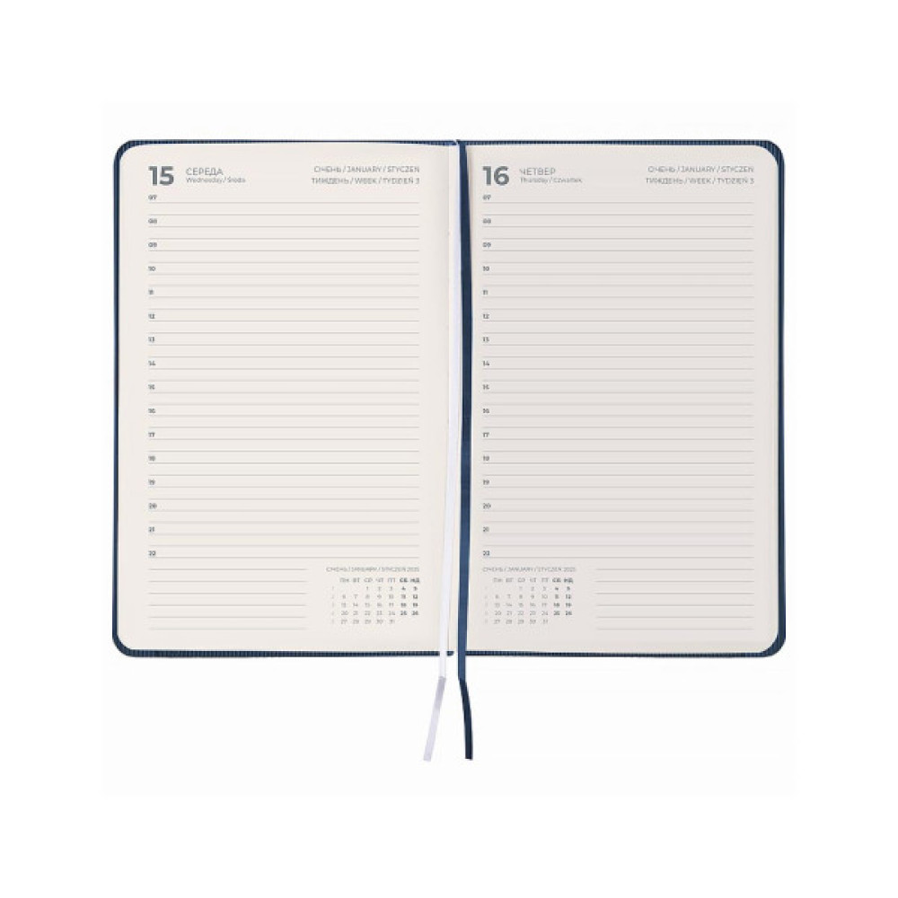 Тижневик Axent датований 2026 Partner Lines, 145х210, блакитний (8815-26-48-A)