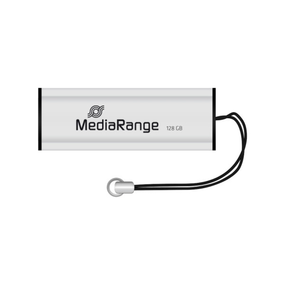USB флеш накопичувач Mediarange 128GB Black/Silver USB 3.0 (MR918)