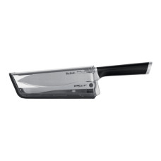 Кухонний ніж Tefal Eversharp, 16.5см, з чохол-точило нержавіюча сталь, чорний (K2569004)