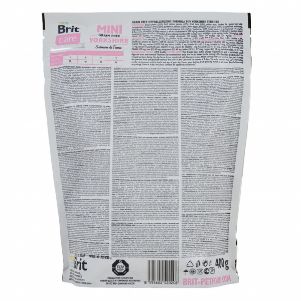 Сухий корм для собак Brit Care GF Mini Yorkshire 400 г (8595602520206)