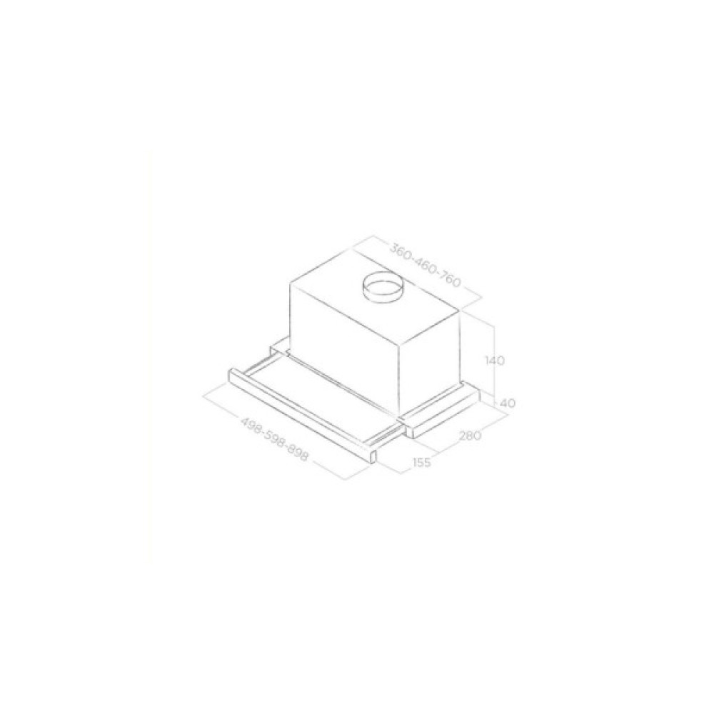 Витяжка кухонна Elica TT14 LUX GRVTWH/A/60