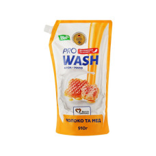 Рідке мило Pro Wash Молоко та мед Дой-пак 910 г (4823128001126) Рідке мило Pro Wash Молоко та мед Дой-пак 910 г (4823128001126)