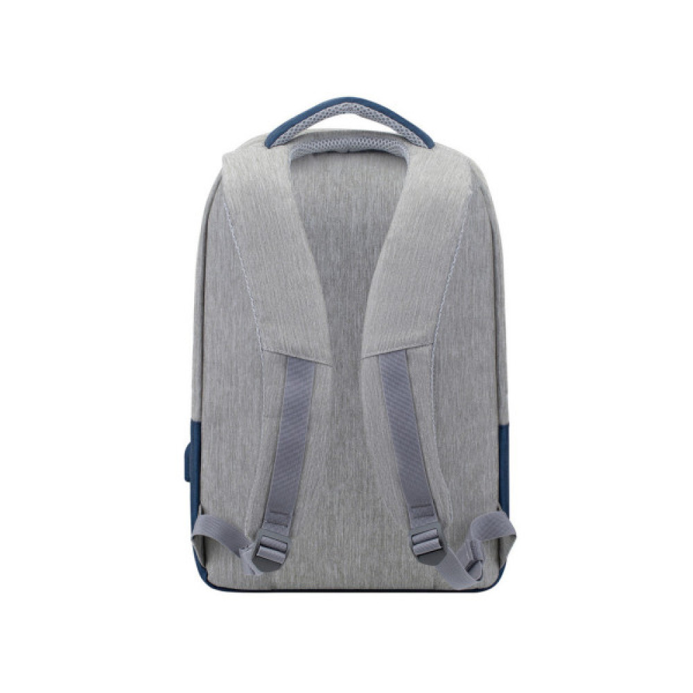 Рюкзак для ноутбука RivaCase 15.6" 7562 Anti-theft, water-repellent, Grey / Dark Blue (7562Grey/DarkBlue)