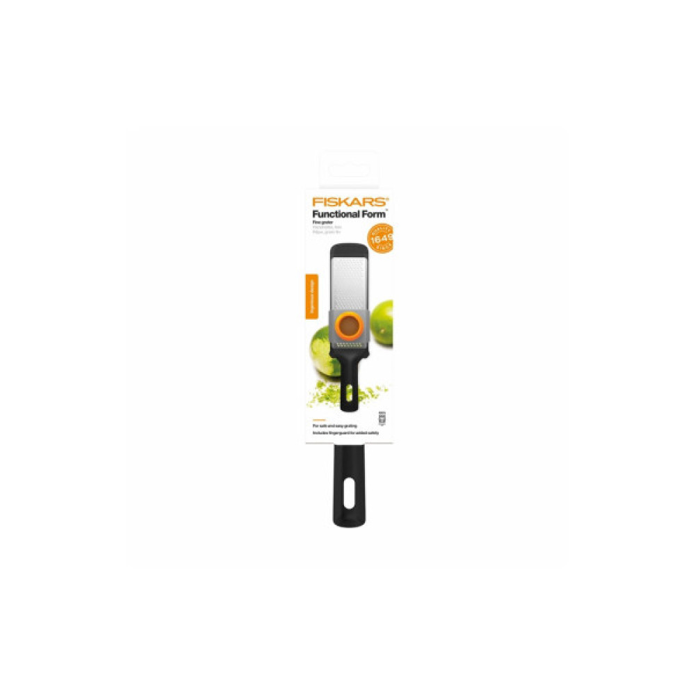 Терка Fiskars Functional Form для цедри лимону, імбиру, шоколаду (1014412)