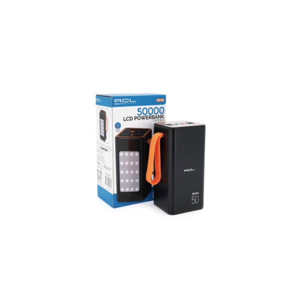Батарея універсальна ACL 50000mAh, 22.5W, PD, Black (PW-55)
