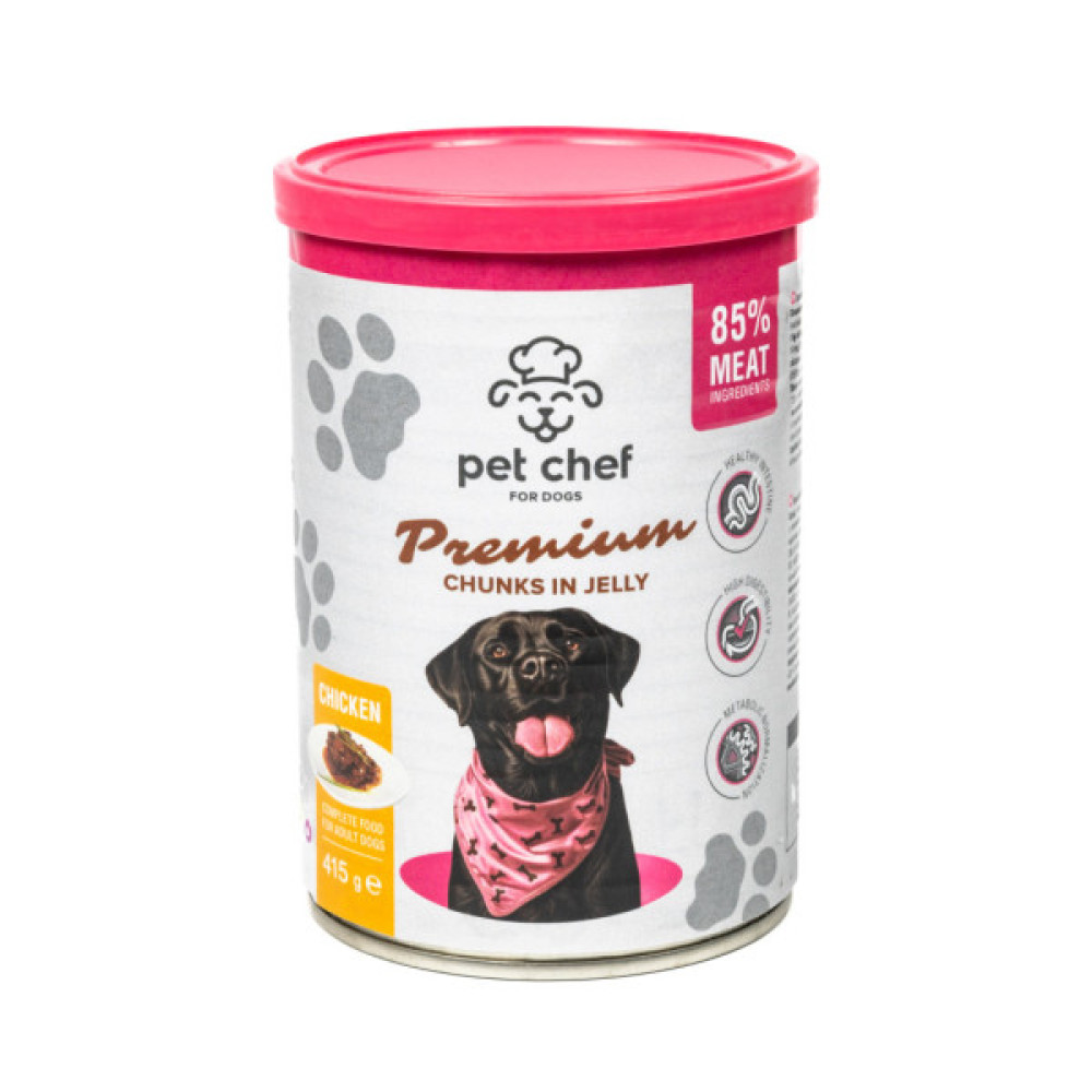 Вологий корм для собак Pet Chef З куркою 415 г (4820255193663)
