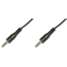 Кабель мультимедійний 3.5mm M to 3.5mm M 1.5m Digitus (AK-510100-015-S)