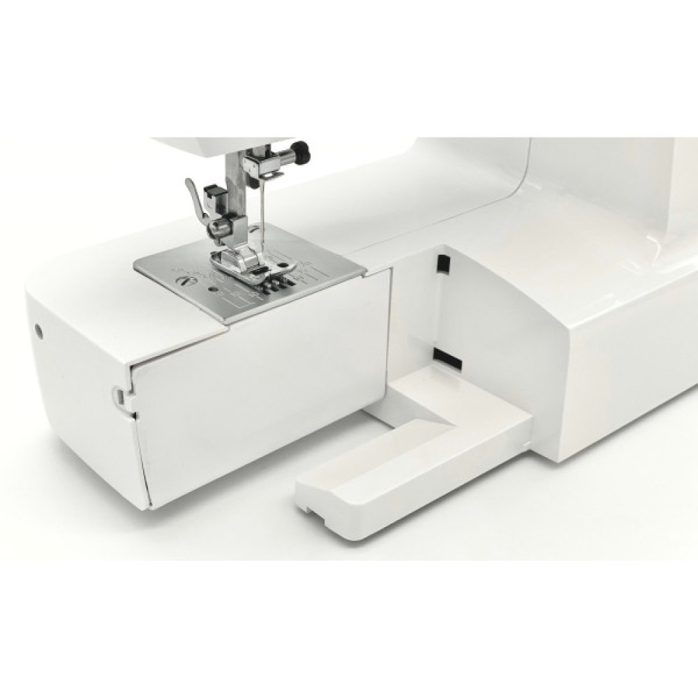 Швейна машина МINERVA Horizon R, електромех., 71 Вт, 13 швейних операцій, петля напівавтомат, білий
