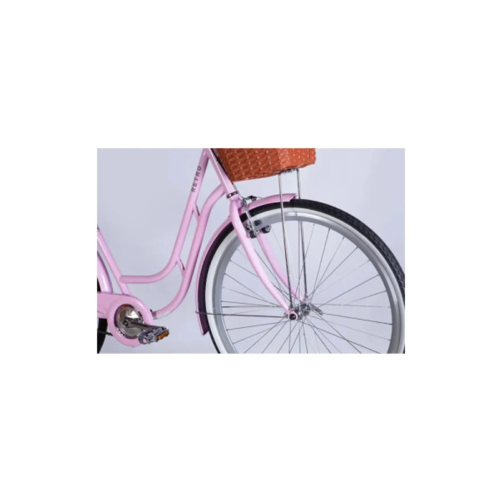 Велосипед Dorozhnik 28" RETRO Velosteel рама-19" ST 2025 світло-рожевий (OPS-D-28-430)