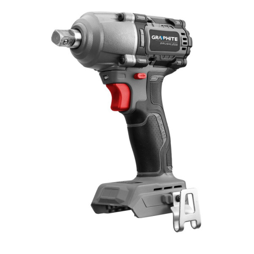 Гайковерт ударний GRAPHITE Energy+ 18В 450Нм 2600об/хв 1/2" 3 швидкості 1.24кг без АКБ та ЗП