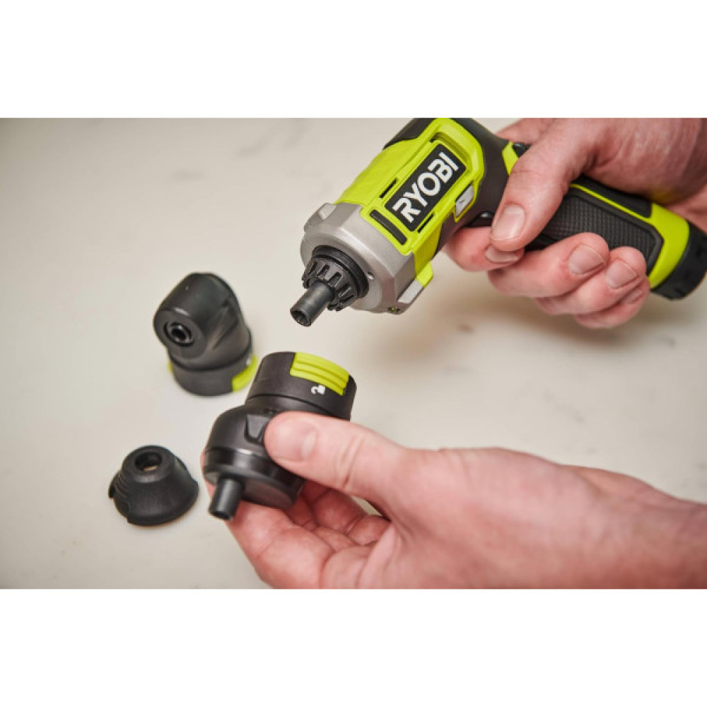 Викрутка акумуляторна Ryobi USB Lithium RSD4-120TA2 4В 1х2А·год 5Нм 200об·хв 2 насадки 10 біт 0.31кг кейс