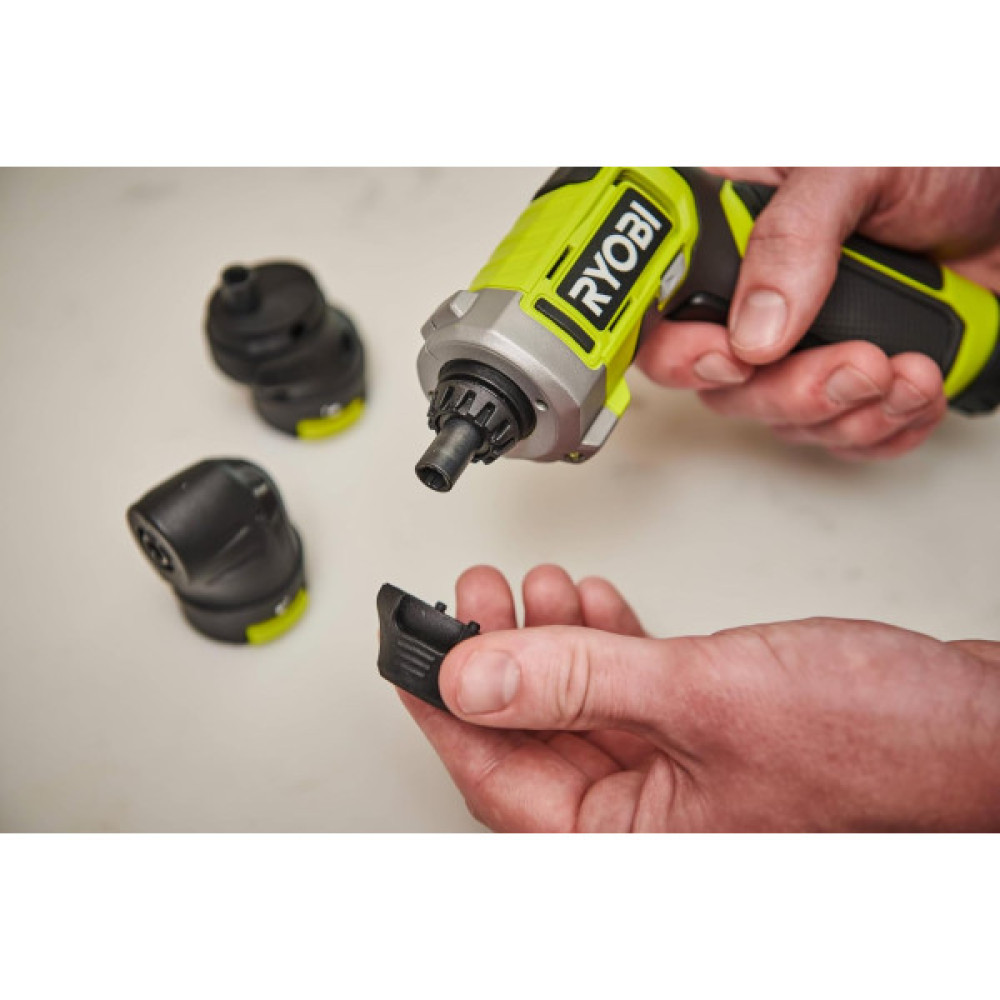 Викрутка акумуляторна Ryobi USB Lithium RSD4-120TA2 4В 1х2А·год 5Нм 200об·хв 2 насадки 10 біт 0.31кг кейс