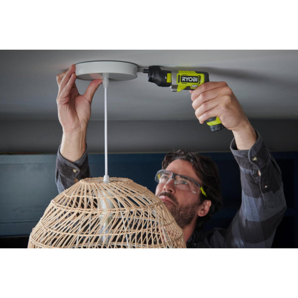 Викрутка акумуляторна Ryobi USB Lithium RSD4-120TA2 4В 1х2А·год 5Нм 200об·хв 2 насадки 10 біт 0.31кг кейс