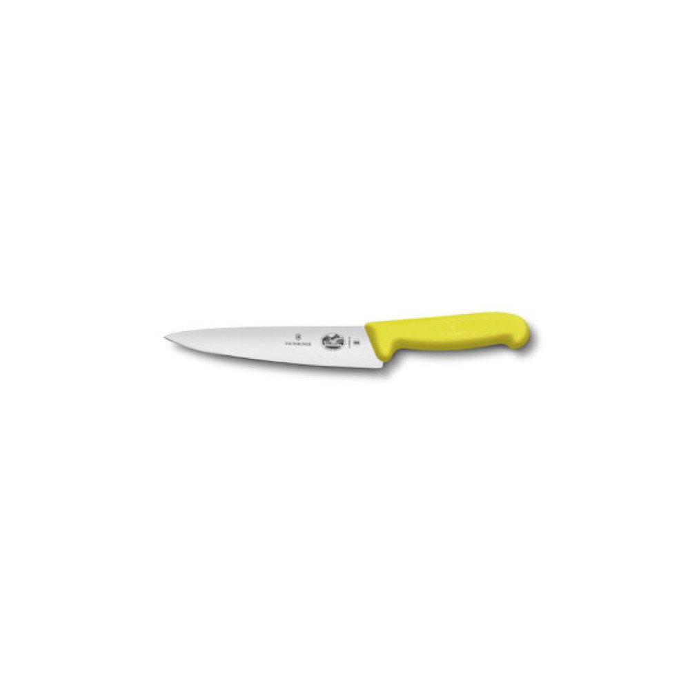 Кухонний ніж Victorinox Fibrox разделочный 19 см, желтый (5.2008.19) Кухонний ніж Victorinox Fibrox разделочный 19 см, желтый (5.2008.19)