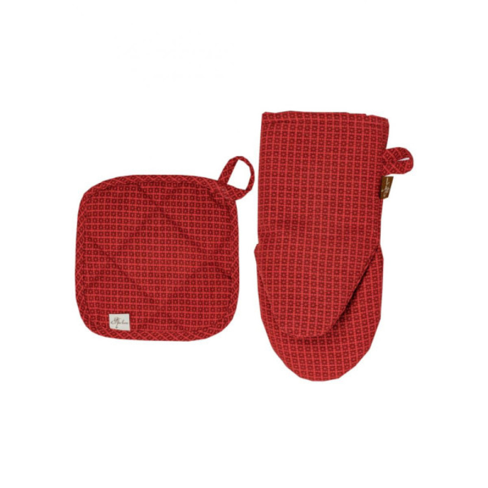 Кухонна прихватка Прованс Рукавичка Merry Christmas червона (031461)