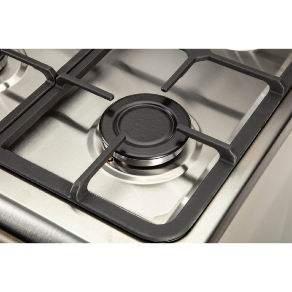 Плита ARDESTO комбі, 52л, 50x60см, конвекція, чавун, підсвічування, форсунки LPG (підключення газового балона), сріблястий