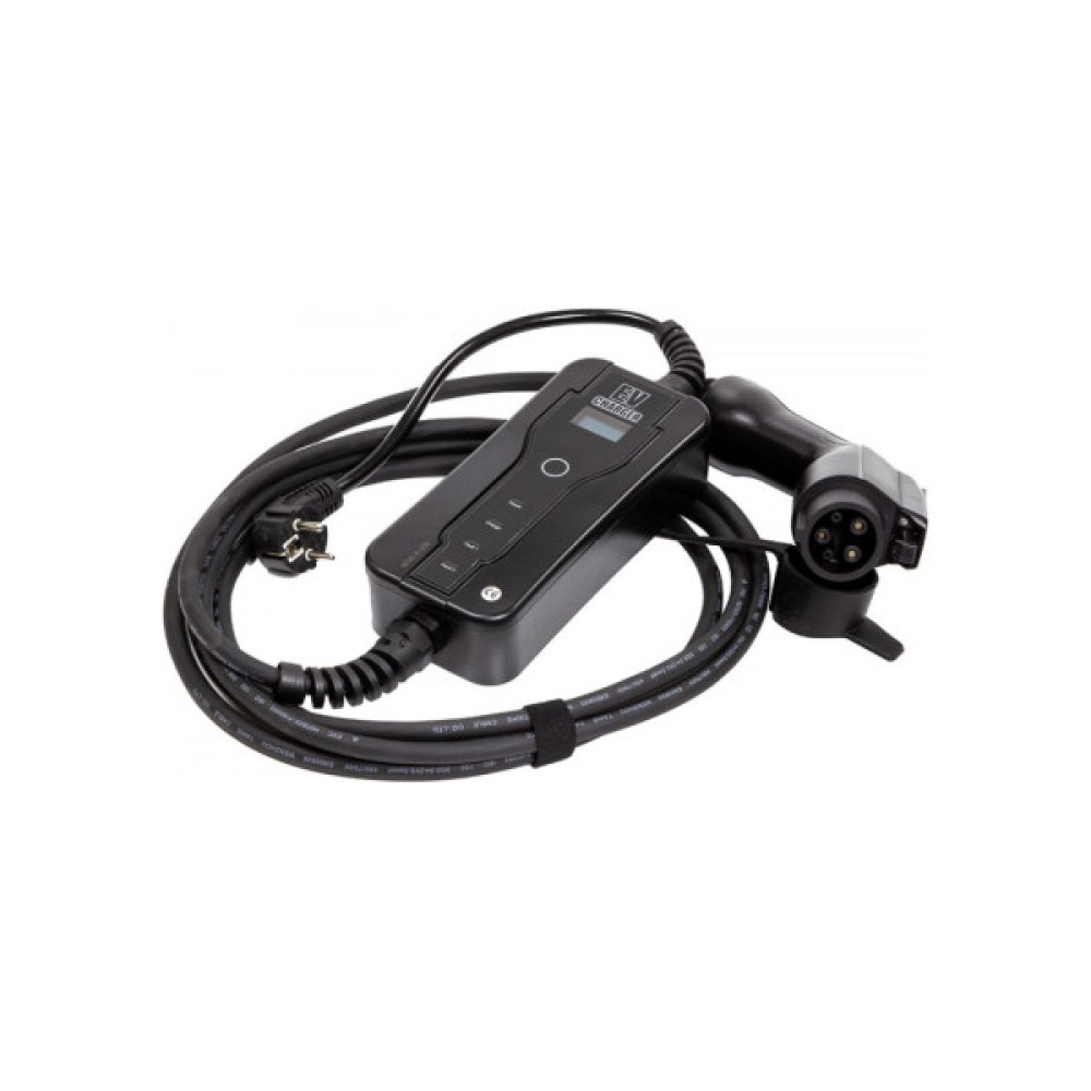 Зарядний пристрій для електромобіля HiSmart Type 1 - Schuko (220V), 16A, 3.6кВт, 1-фазное, 5м (EV200689)
