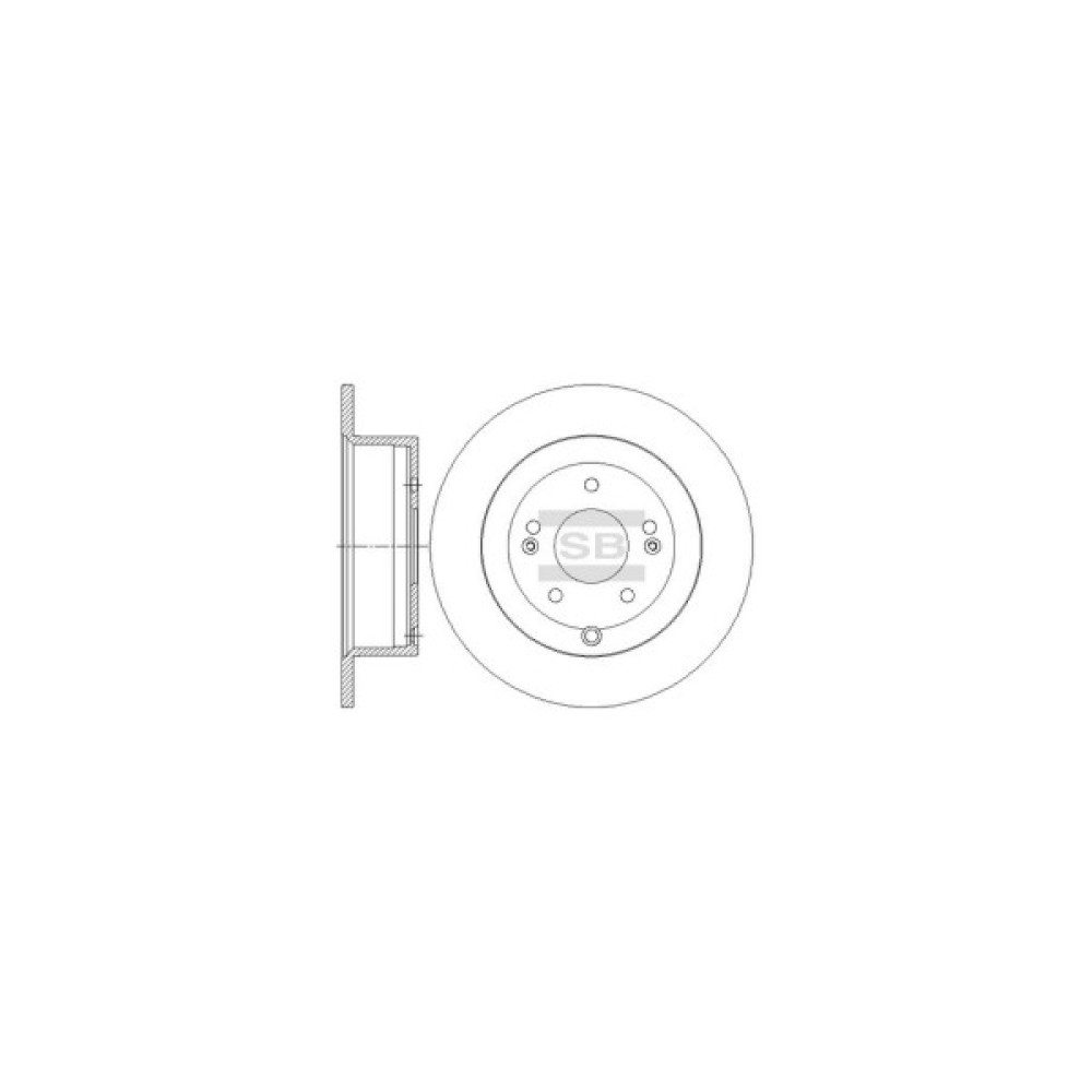 Гальмівний диск HI-Q SD1082